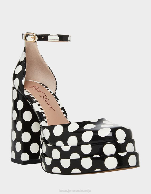 tootsy black polka pikaBetsey Johnson ženske čevlje 664J2T72