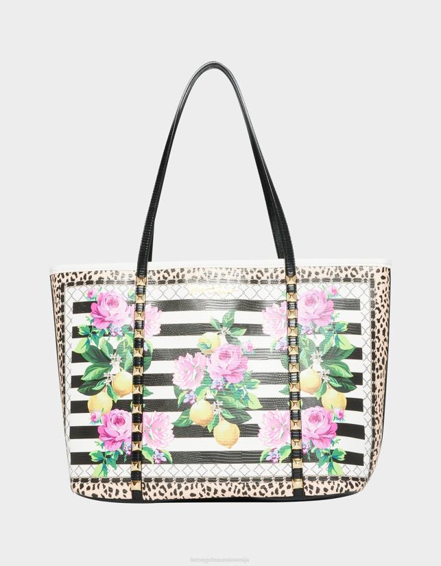 seeing stripes tote črnobelaBetsey Johnson ženske dodatki 664J2T252