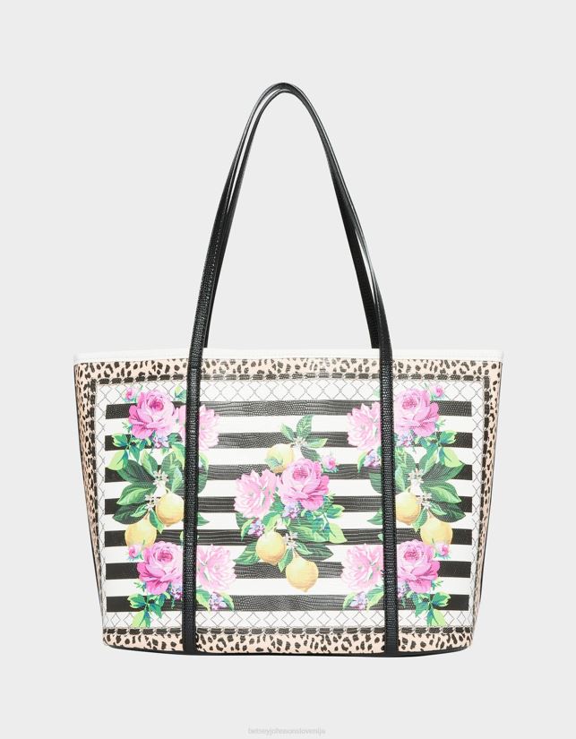 seeing stripes tote črnobelaBetsey Johnson ženske dodatki 664J2T252